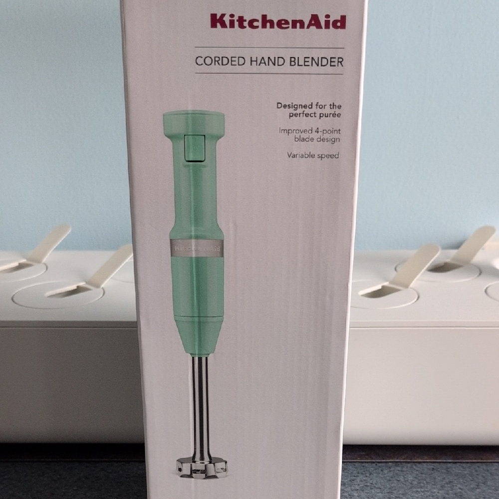 New KitchenAid corded Hand Blender -  Ice Blue